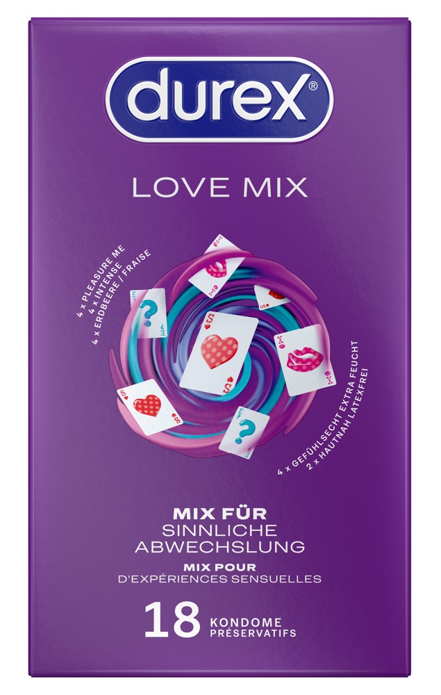 Durex Love Mix iepakojums 18 gab.