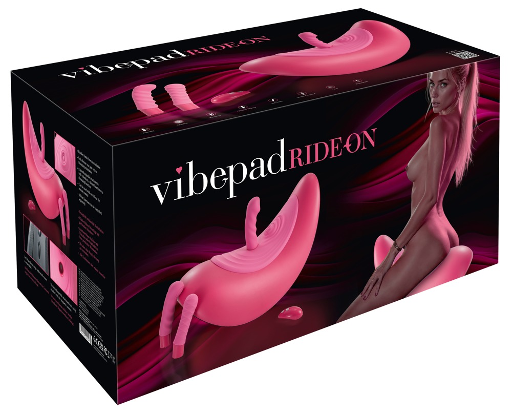 Solo sex swing with integrated vibro-panel
