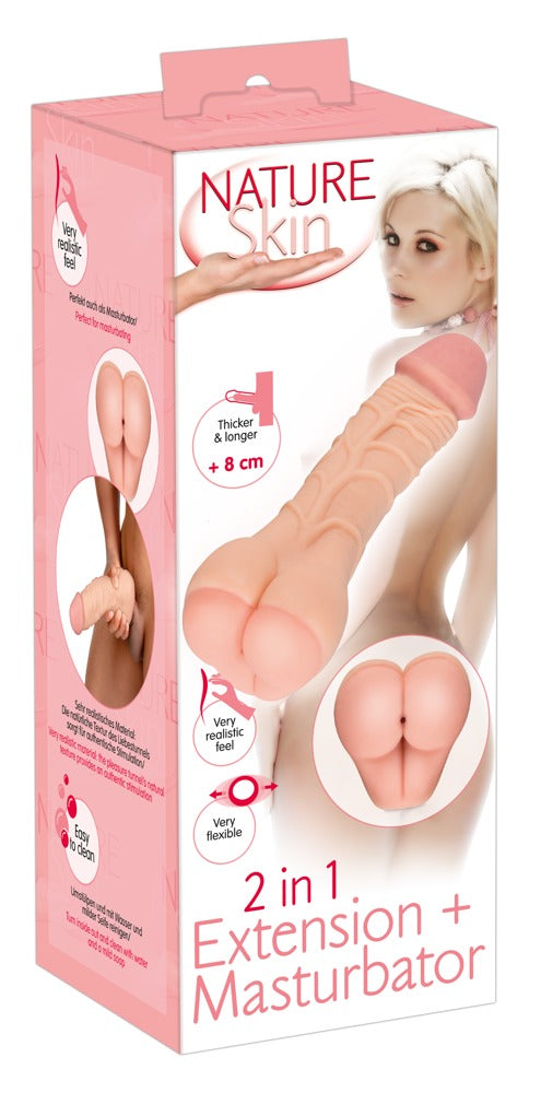 Penis Extension&Masturbator 2in1