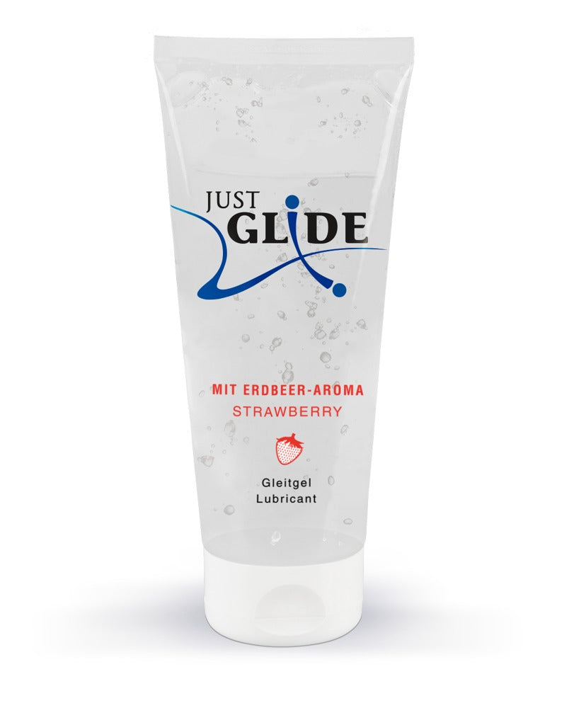 Just Glide Strawberry 200 ml ūdens bāzes lubrikants ar zemeņu garšu