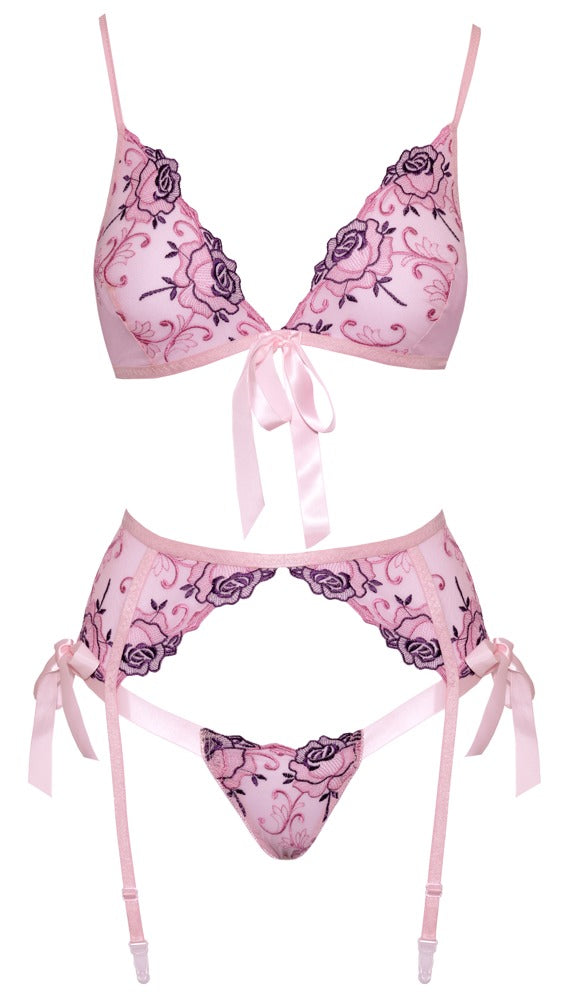 Bra Set Embroidery L/XL