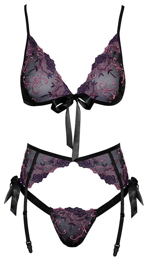 Kissable Embroidered Lingerie Set L/XL