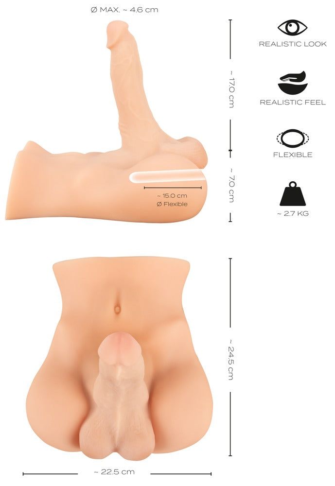 Deluxe Man 02 – Dildo + masturbators ar anālo kanālu