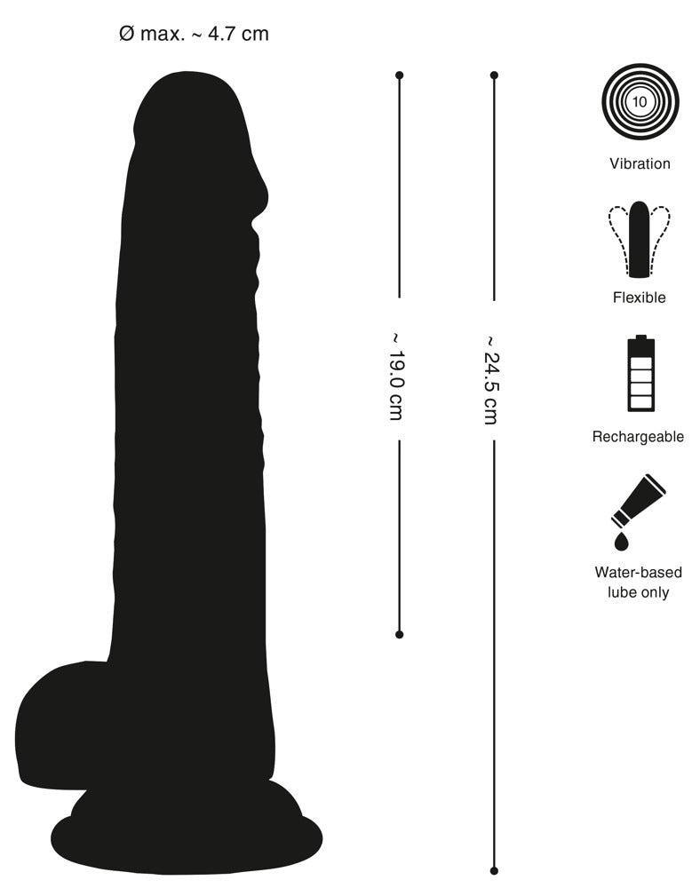 Crystal Clear Vibrator 24.5cm