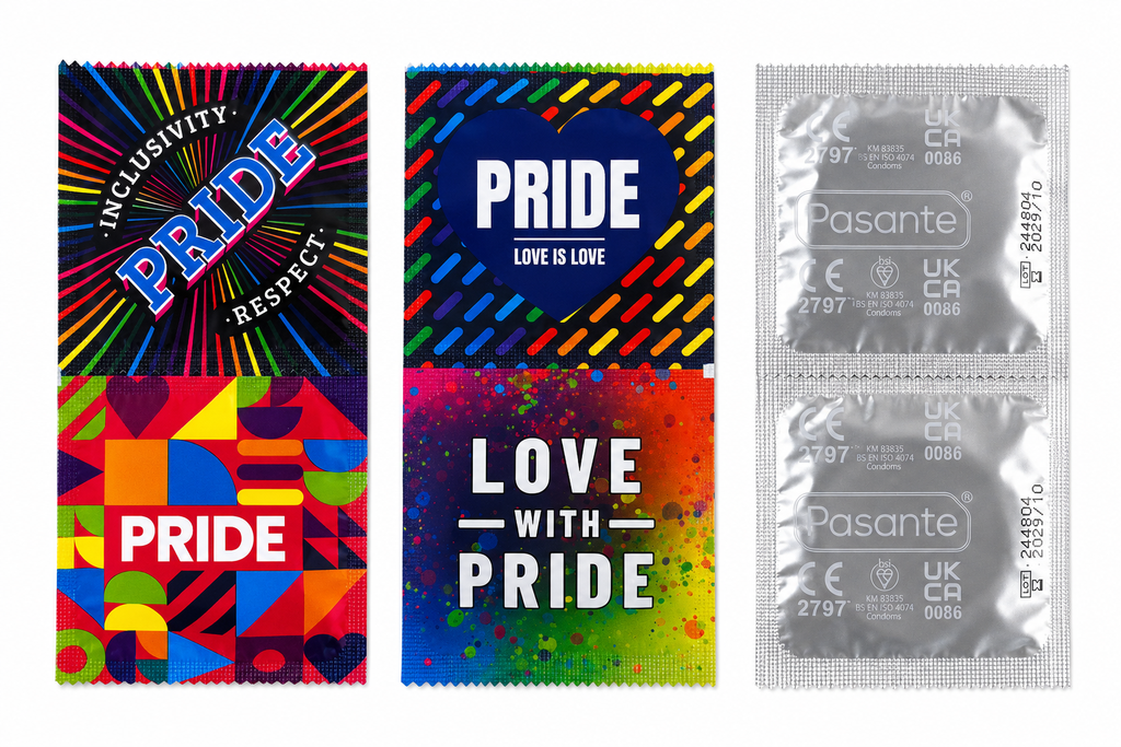 PASANTE 🌈 PRIDE prezervatīvi 4 gab