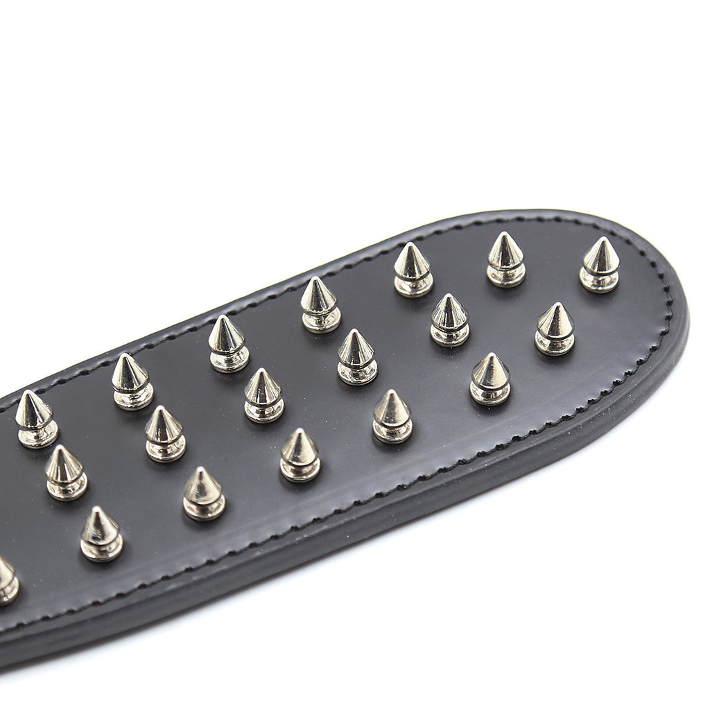 Intrepid Studded Leather BDSM Paddle Details