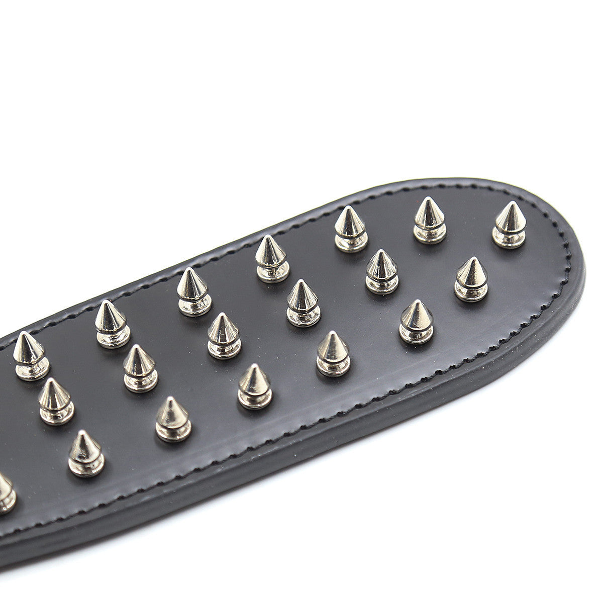 Intrepid Studded Leather BDSM Paddle Details