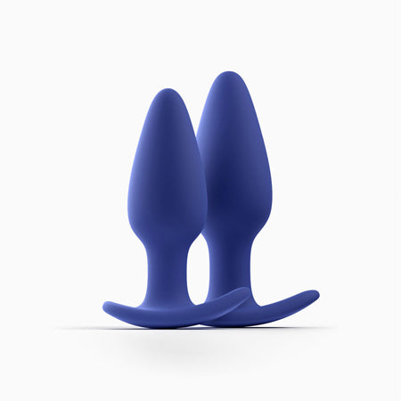 Biird Regii 2-Piece Anal Plug Set Blue-0