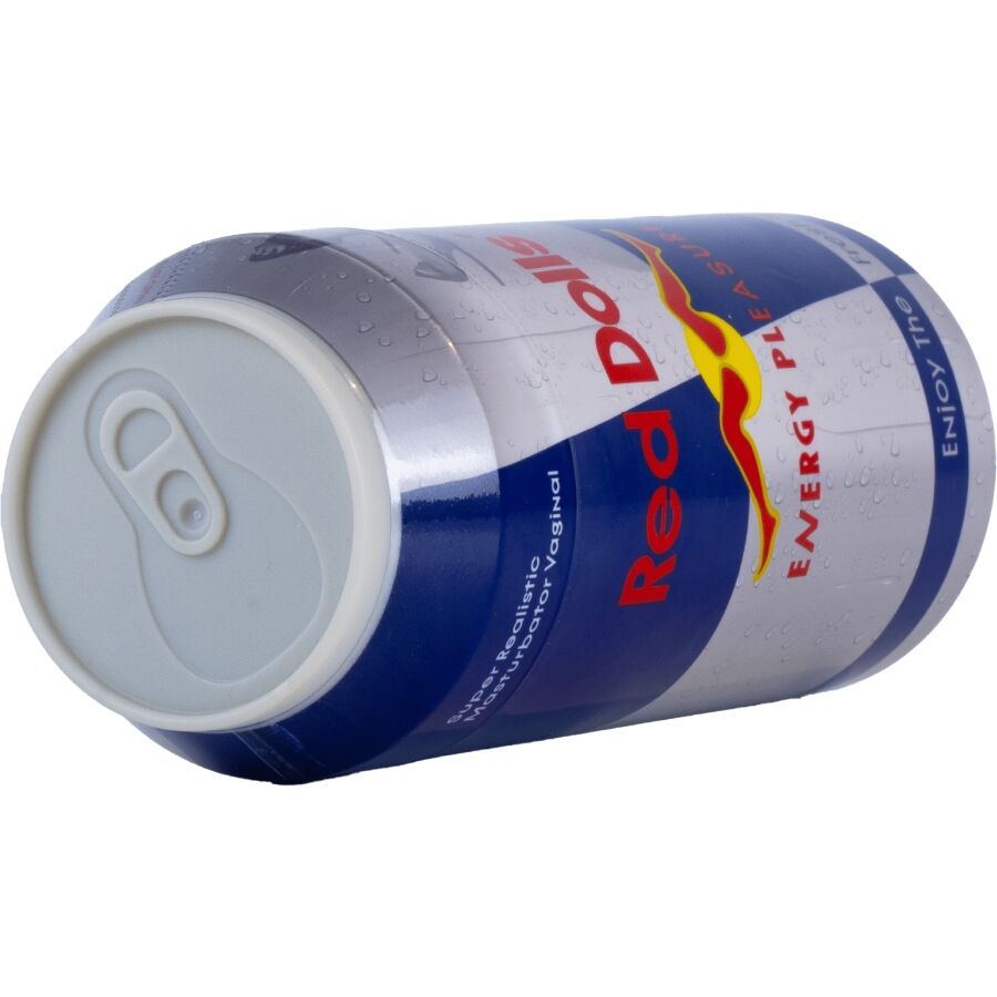 ALIVE - RED DOLL MALE MASTURBATOR VAGINA ENERGETIC DRINK CAN