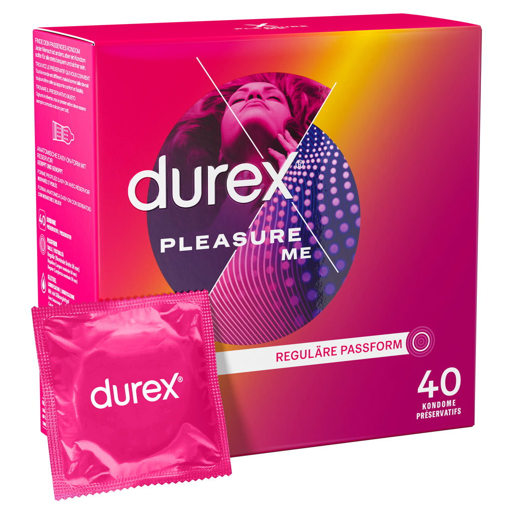 Durex Pleasure Me Prezervatīvi 40 gab.