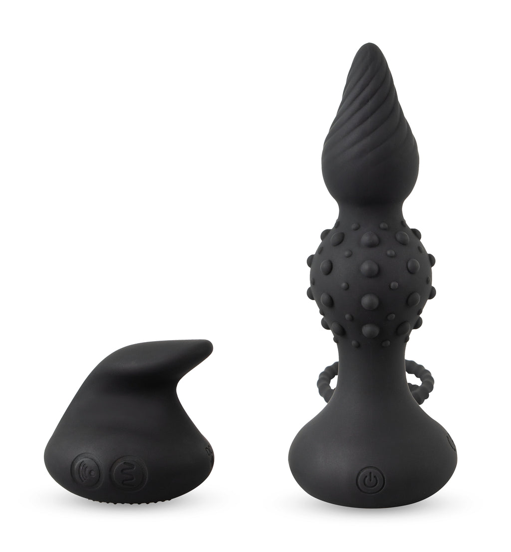 RC Butt Plug ar dzimumlocekļa un sēklinieku gredzeniem