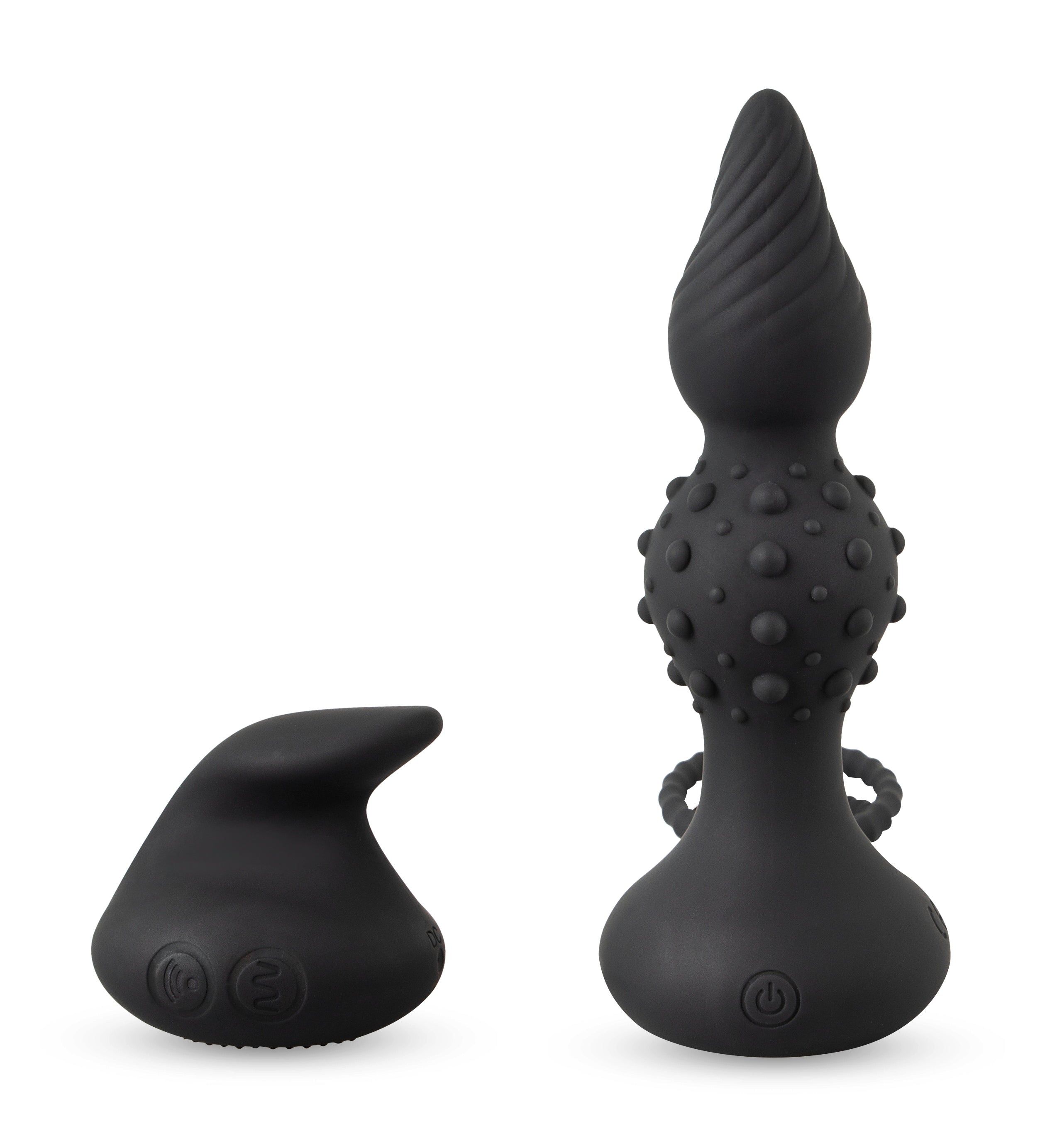 RC Butt Plug ar dzimumlocekļa un sēklinieku gredzeniem