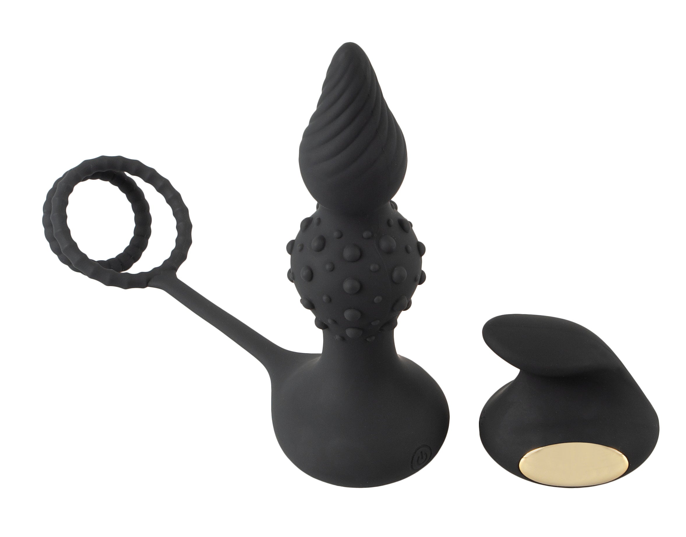 RC Butt Plug ar dzimumlocekļa un sēklinieku gredzeniem