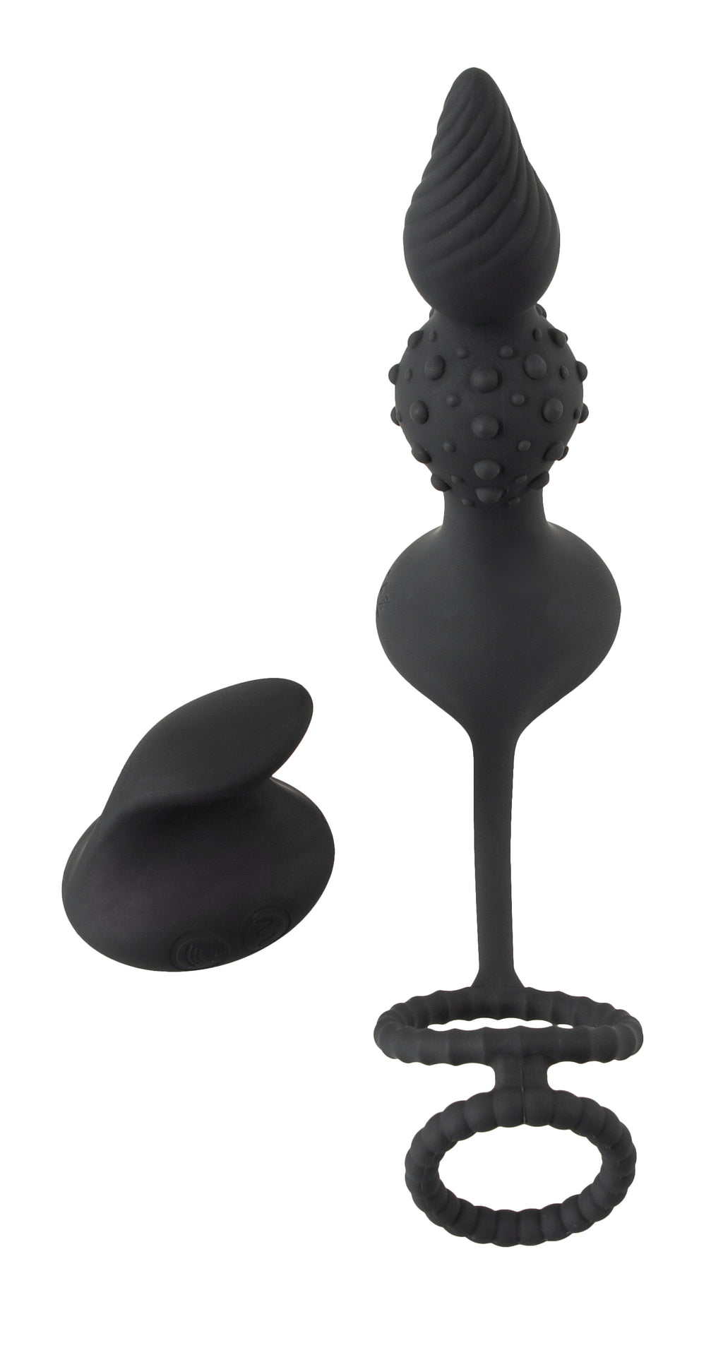 RC Butt Plug ar dzimumlocekļa un sēklinieku gredzeniem