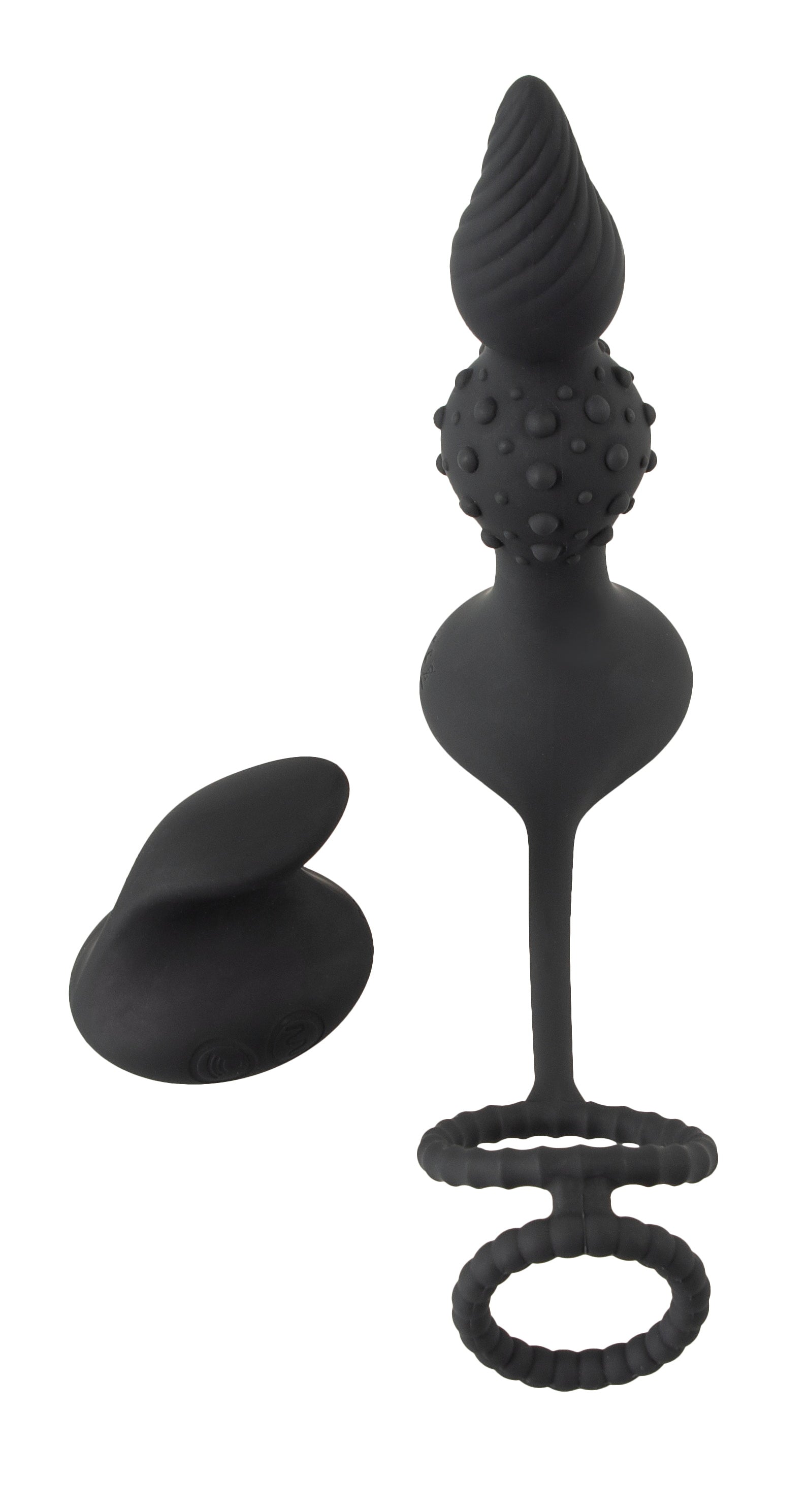 RC Butt Plug ar dzimumlocekļa un sēklinieku gredzeniem