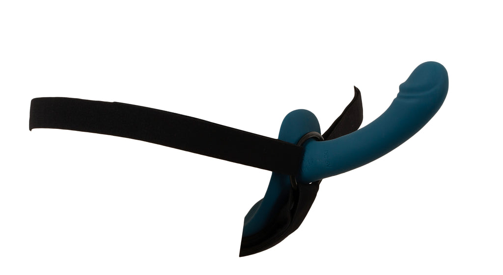 Your Strap-On Blue komplekts ar vibrācijām abiem