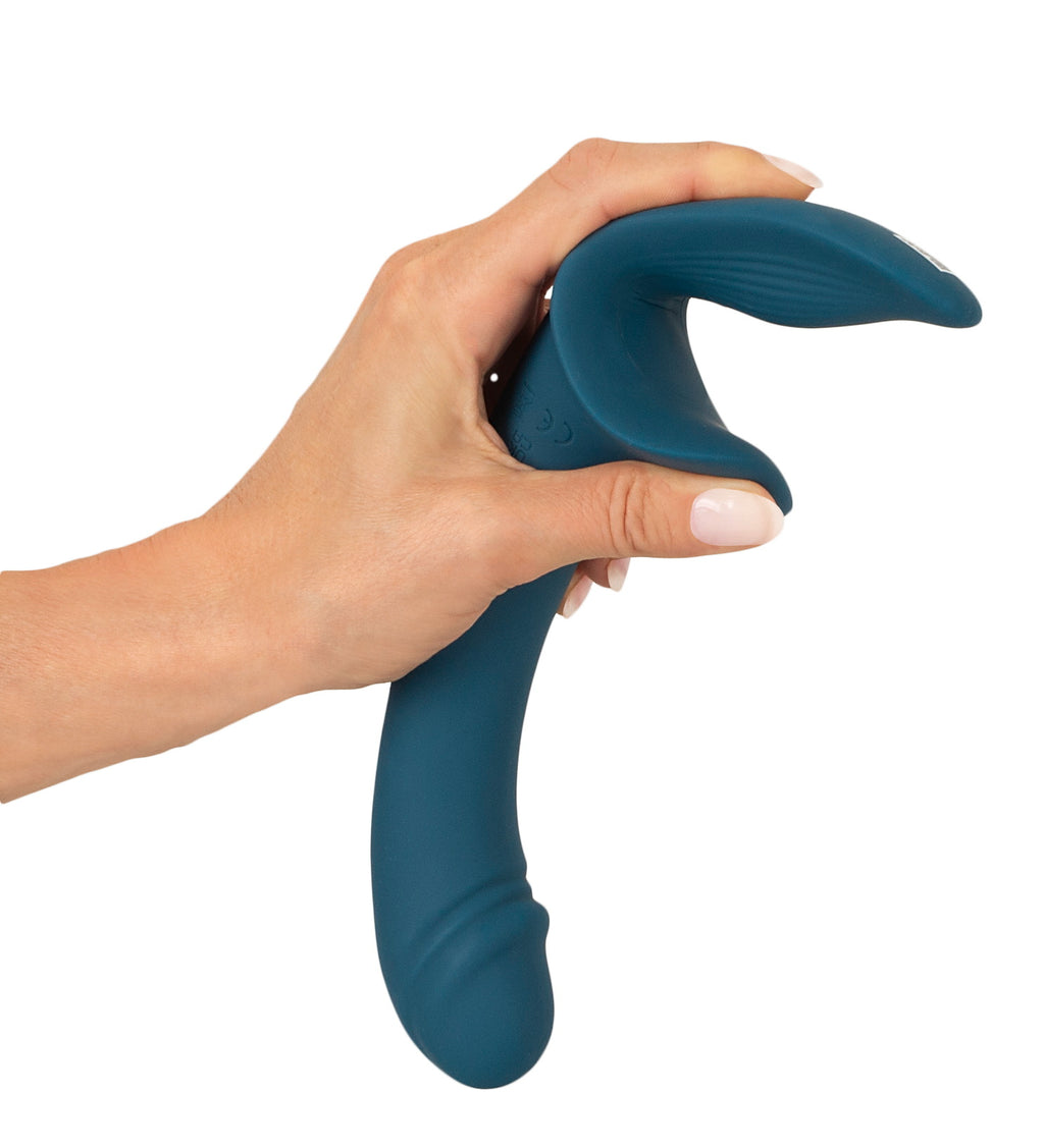 Your Strap-On Blue komplekts ar vibrācijām abiem