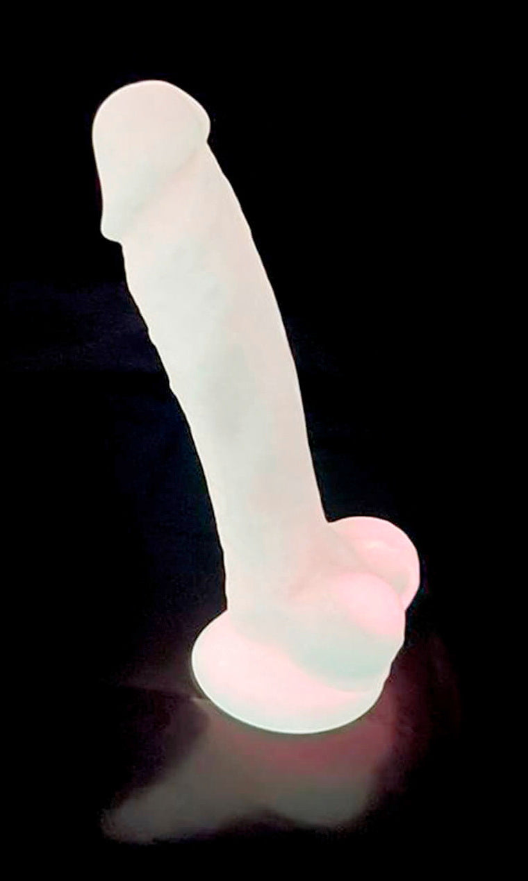 Glow in the Dark 7 silikona dildo