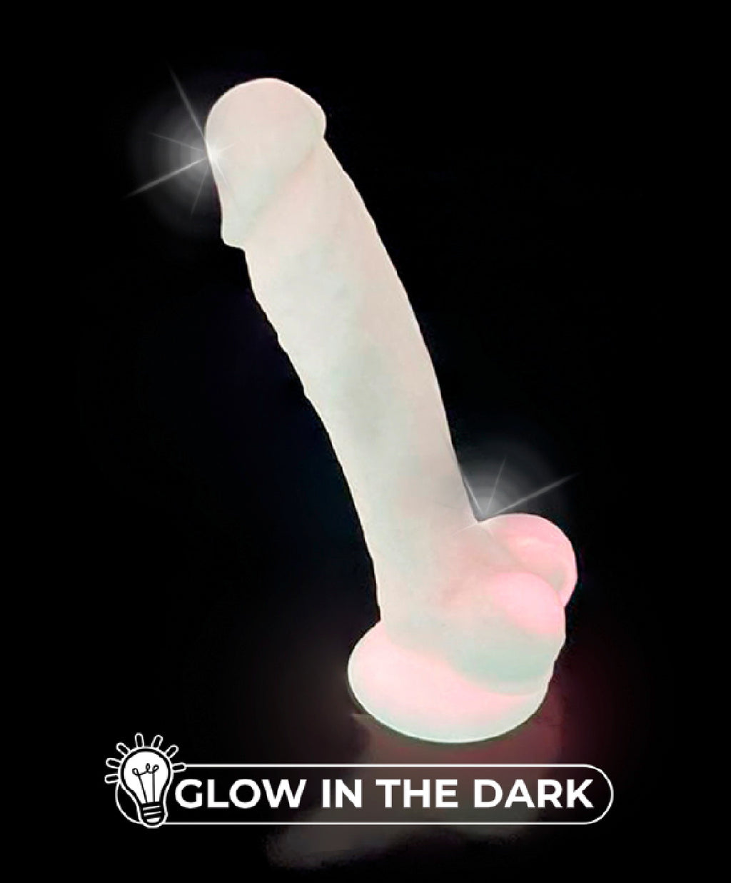 Glow in the Dark 7 silikona dildo