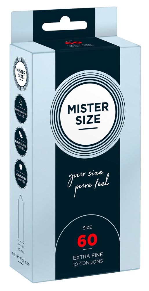Mister Size 60 mm prezervatīvi 10 gab.