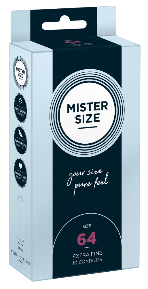 Mister Size 64 mm prezervatīvi 10 gab.