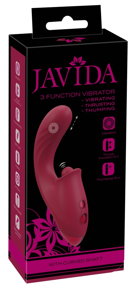 Javida 3 funkciju grūšanas un sitienu vibrators