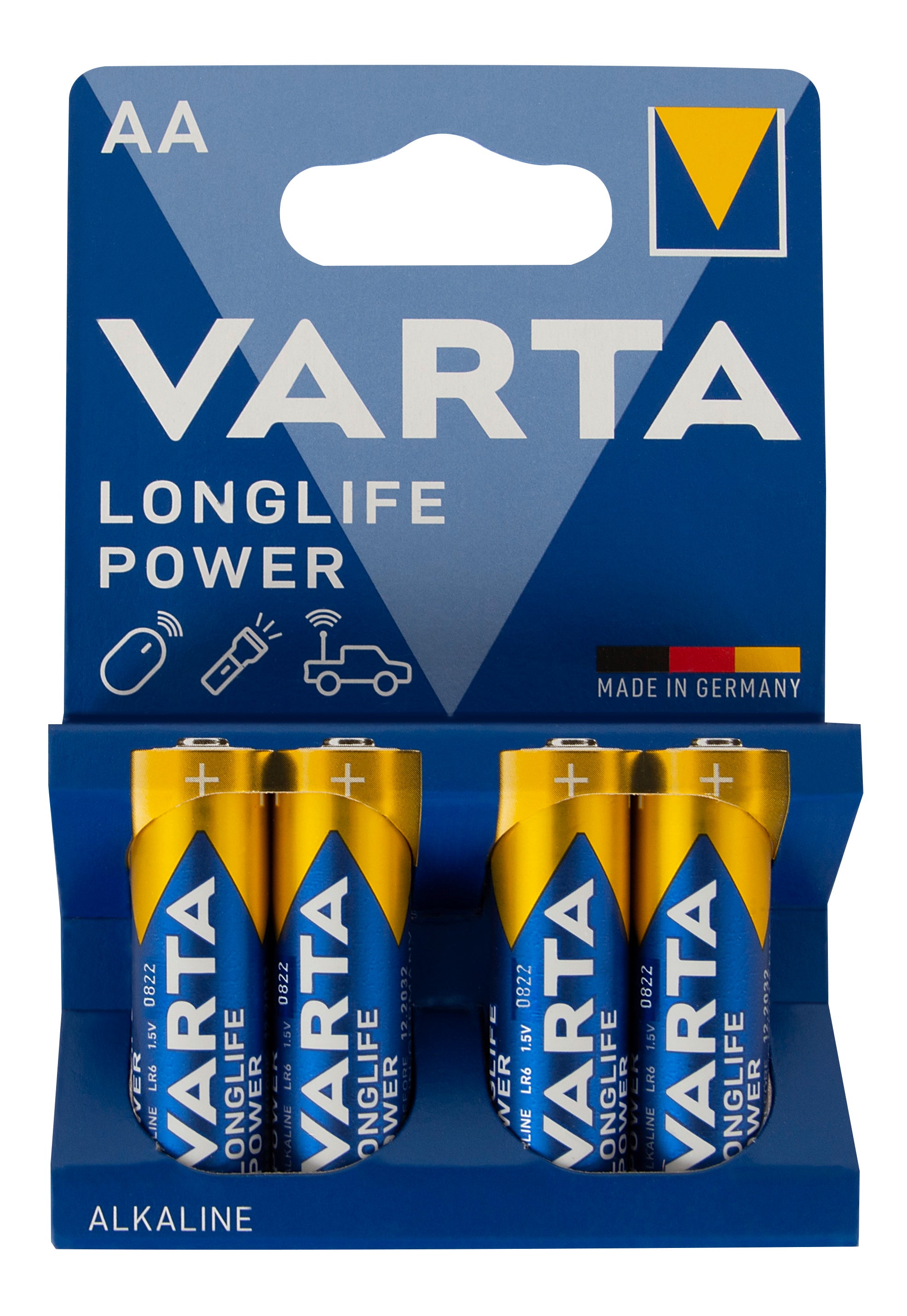 VARTA AA baterijas 1,5 V, 4 gab.