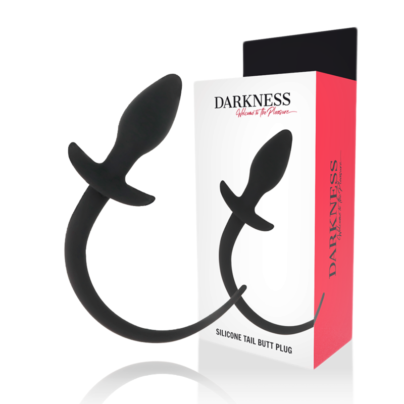 Darkness melns silikona anālais dildo 28 cm