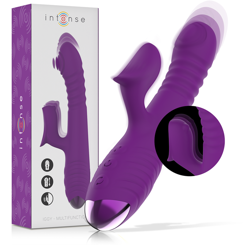 INTENSE PURPLE IGGY multifunkcionāls vibrators