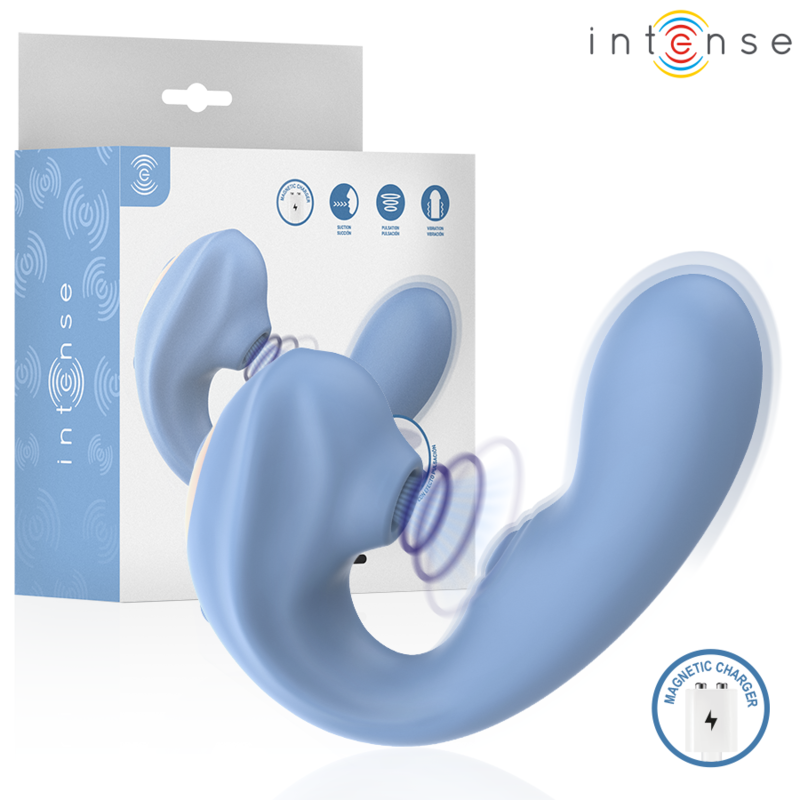 INTENSE GINA 3-in-1 BLUE stimulators ar sūkšanu